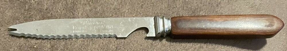 Rare Regent Sheffield Wavecrest 8.75” Cocktail Knife England Stainless St.
